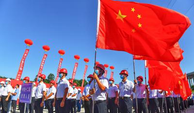 猫儿沱江底隧洞盾构始发仪式